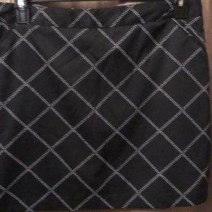 Coral Bay Skort 16P Black/White plaid